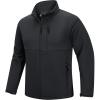 Outdoor Ventures Men’s Softshell Jacket Waterproof Fleece Lined Rain Shell Jacket Lightweight Windbreaker for Hiking Travel(Grey)