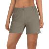 Outdoor Ventures Women’s Hiking Shorts Stretch Lightweight Golf Shorts Quick Dry UPF 50+ 5 inch Cargo Short for Camping(Fossil)