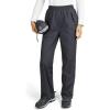 Outdoor Ventures Women’s Rain Pants Packable Waterproof Hiking Pants Windproof Breathable Outdoor Rain Over Pants(Grey)