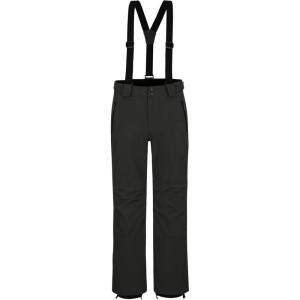 Outdoor Ventures Mens Snow Bibs Waterproof Insulated Overalls Ski Pants Warm Winter Snowboarding Detachable(Black-1)