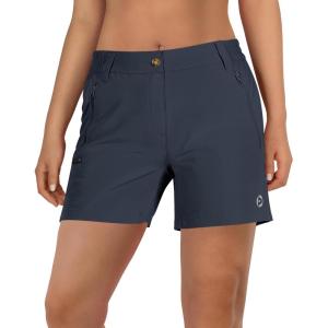 Outdoor Ventures Women’s Hiking Shorts Stretch Lightweight Golf Shorts Quick Dry UPF 50+ 5 inch Cargo Short for Camping(Dark Grey)
