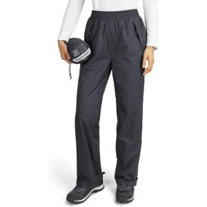 Outdoor Ventures Women’s Rain Pants Packable Waterproof Hiking Pants Windproof Breathable Outdoor Rain Over Pants(Grey)