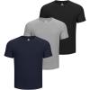 Outdoor Ventures Men’s Workout Dry Fit T Shirts 3 Pack Quick Dry Active Short Sleeve Tee Shirts for Athletic Running Gym