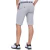 Outdoor Ventures Men’s Golf Shorts 11″ Inseam Classic-Fit Flat Front Stretch Casual Shorts with Pockets Summer Hiking Travel(Silver)