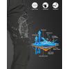 Outdoor Ventures Women’s Idra Fleece Lined Hiking Pants Outdoor Softshell Waterproof Snow Pants Windproof Ski Pants(Grey)