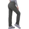 Outdoor Ventures Women’s Idra Fleece Lined Hiking Pants Outdoor Softshell Waterproof Snow Pants Windproof Ski Pants(Grey)