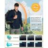 Outdoor Ventures Men’s UPF 50+ UV Sun Protection SPF Hiking Shirt Long Sleeve Lightweight Quick Dry for Safari Travel Fishing(Navy)