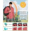 Outdoor Ventures Men’s UPF 50+ UV Sun Protection SPF Hiking Shirt Long Sleeve Lightweight Quick Dry for Safari Travel Fishing(Watermelon)