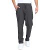 Outdoor Ventures Men’s Summer Jogger Sweatpants Lightweight Water Resistant Active Casual Hiking Pants for Workout Gym Running Sport Dark Brown