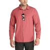 Outdoor Ventures Men’s UPF 50+ UV Sun Protection SPF Hiking Shirt Long Sleeve Lightweight Quick Dry for Safari Travel Fishing(Watermelon)