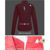 Outdoor Ventures Women’s Full Zip Running Cycling Jacket Waterproof Windproof Reflective Removable Sleeves Athletic Vest