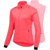 Outdoor Ventures Women’s Full Zip Running Cycling Jacket Waterproof Windproof Reflective Removable Sleeves Athletic Vest
